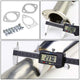 D-Motoring - Cat Back Exhaust System - W/ 4 Rolled Muffler Tip - Stainless Steel - 99-03 Mitsubishi Galant DS / ES / LS - 6