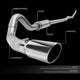 93-00 Chevy/Gmc C/K 6.5 Diesel Cat Back Exhaust System - 4Od - W/Muffler+Tip - Aluminized Steel - 2