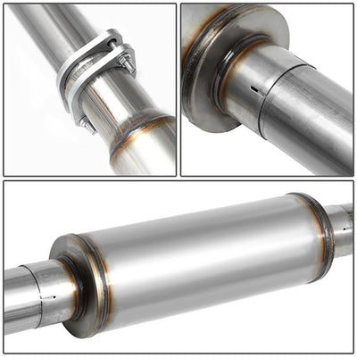 93-00 Chevy/Gmc C/K 6.5 Diesel Cat Back Exhaust System - 4Od - W/Muffler+Tip - Aluminized Steel - 4