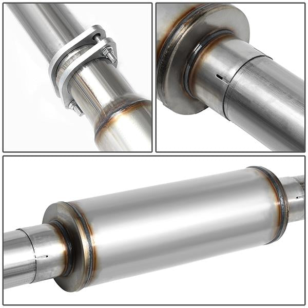 93-00 Chevy/Gmc C/K 6.5 Diesel Cat Back Exhaust System - 4Od - W/Muffler+Tip - Aluminized Steel - 4