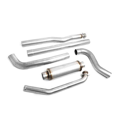 93-00 Chevy/Gmc C/K 6.5 Diesel Cat Back Exhaust System - 4Od - W/Muffler+Tip - Aluminized Steel - 6