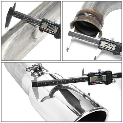 93-00 Chevy/Gmc C/K 6.5 Diesel Cat Back Exhaust System - 4Od - W/Muffler+Tip - Aluminized Steel - 7