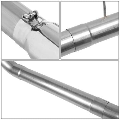 Downpipe-Back Exhaust w/5 in. OD Tip <br>01-07 Chevy Silverado GMC Sierra 6.6L