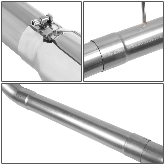Downpipe-Back Exhaust w/5 in. OD Tip <br>01-07 Chevy Silverado GMC Sierra 6.6L