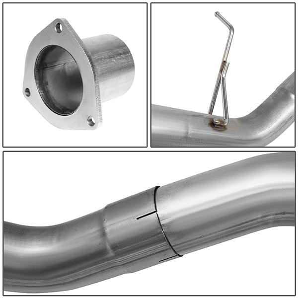 07-10 Silverado Sierra 6.6L Cat Back Exhaust System - 5Muffler Tip - Particulate Filter - Aluminized Steel - CBE-GMC25-003 - 5