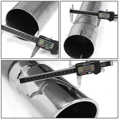 07-10 Silverado Sierra 6.6L Cat Back Exhaust System - 5Muffler Tip - Particulate Filter - Aluminized Steel - CBE-GMC25-003 - 7
