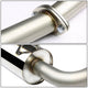 D-Motoring - Cat Back Exhaust System - W/ 4 Rolled Muffler Tip - Stainless Steel - 03-06 Honda Accord CM7/ CM8 2-Door - 4