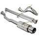 D-Motoring - Cat Back Exhaust System - W/ 4.5 Muffler Tip - Stainless Steel - 94-97 Honda Accord - 2