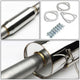 D-Motoring - Cat Back Exhaust System - W/ 4 Rolled Muffler Tip - Stainless Steel - 94-97 Honda Accord - 4