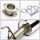 D-Motoring - Cat Back Exhaust System - W/ 4 Rolled Muffler Tip - Stainless Steel - 98-02 Honda Accord CG1-6 - 4