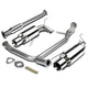 D-Motoring - Cat Back Exhaust System - W/ 4 Dual Rolled Muffler Tips - Stainless Steel - 98-02 Honda Accord V6 - 1