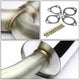 D-Motoring - Cat Back Exhaust System - W/ 4 Dual Rolled Muffler Tips - Stainless Steel - 98-02 Honda Accord V6 - 4