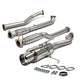 D-Motoring - Cat Back Exhaust System - W/ 4 Muffler Tip - Stainless Steel - 01-05 Honda Civic DX LX 2DR / 4DR - 1