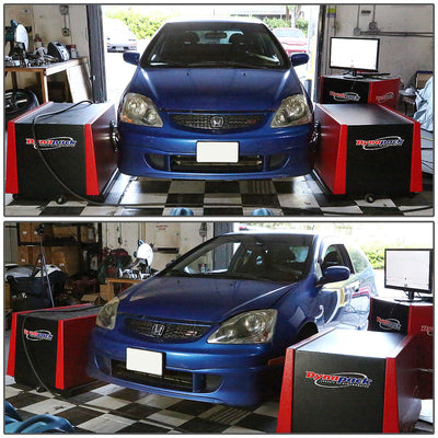 D-Motoring - Cat Back Exhaust System - W/ 4 Muffler Tip - Stainless Steel - 02-05 Honda Civic Si Hatchback EP3 - 4