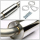 D-Motoring - Cat Back Exhaust System - W/ 4 Rolled Muffler Tip - Stainless Steel - 02-05 Honda Civic Si Hatchback EP3 - 4