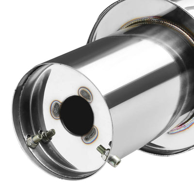 D-Motoring - Cat Back Exhaust System - W/ 4 Muffler Tip - Stainless Steel - 06-11 Honda Civic 2-Door / 4-Door EX / LX / DX Coupe & Sedan - 4