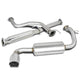 D-Motoring - Cat Back Exhaust System - W/ 4 Muffler Tip - Stainless Steel - 88-91 Honda Civic ED6 / ED7 - 1