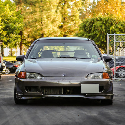 D-Motoring - Cat Back Exhaust System - W/ 4.5 Burnt Muffler Tip - Stainless Steel - 92-00 Honda Civic 2- / 4-Door - 4