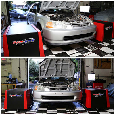D-Motoring - Cat Back Exhaust System - W/ 4.5 Muffler Tip - Stainless Steel - 96-00 Honda Civic 3-Door Hatchback - 2