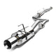 D-Motoring - Cat Back Exhaust System - W/ 4 Rolled Muffler Tip - Stainless Steel - 96-00 Honda Civic 3-Door Hatchback - 3