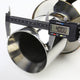 D-Motoring - Cat Back Exhaust System - W/ 4 Rolled Muffler Tip - Stainless Steel - 96-00 Honda Civic 3-Door Hatchback - 5