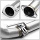 D-Motoring - Cat Back Exhaust System - W/ 4 Rolled Muffler Tip - Stainless Steel - 88-91 Honda CR-X ED8 / ED9 - 5