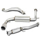 D-Motoring - Cat Back Exhaust System - W/ 4.5 Muffler Tip - Stainless Steel - 88-91 Honda CR-X ED8 / ED9 - 1