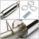 D-Motoring - Cat Back Exhaust System - W/ 4 Rolled Muffler Tip - Stainless Steel - 92-96 Honda Prelude - 4