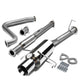 D-Motoring - Cat Back Exhaust System - W/ 4 Rolled Muffler Tip - Stainless Steel - 97-01 Honda Prelude Coupe 2.2L - 1