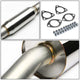 D-Motoring - Cat Back Exhaust System - W/ 4 Rolled Muffler Tip - Stainless Steel - 97-01 Honda Prelude Coupe 2.2L - 4