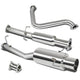 D-Motoring - Cat Back Exhaust System - W/ 4 Muffler Tip - Stainless Steel - 97-01 Honda Prelude Coupe 2.2L - 2