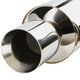 D-Motoring - Cat Back Exhaust System - W/ 4 Rolled Muffler Tip - Stainless Steel - 03-08 Hyundai Tiburon 2.0L L4 - 2