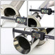 D-Motoring - Cat Back Exhaust System - W/ 4 Rolled Muffler Tip - Stainless Steel - 03-08 Hyundai Tiburon 2.0L L4 - 6