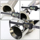 D-Motoring - Cat Back Exhaust System - W/ 4 Rolled Muffler Tip - Stainless Steel - 03-08 Hyundai Tiburon 2.0L L4 - 6