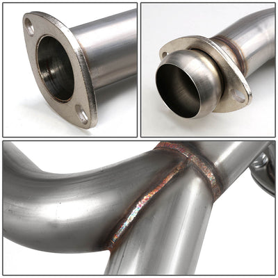 D-Motoring - Cat Back Exhaust System - W/ 4 Dual Burnt Muffler Tips - Stainless Steel - 03-06 Hyundai Tiburon V6 - 4