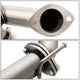 D-Motoring - Cat Back Exhaust System - W/ 4 Dual Diagonal Muffler Tips - Stainless Steel - 07-08 Hyundai Tiburon 2.7L V6 - 3