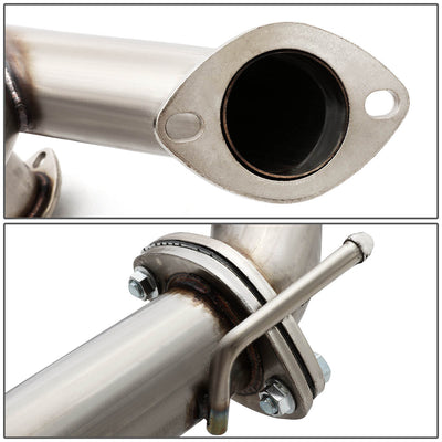 D-Motoring - Cat Back Exhaust System - W/ 4 Dual Rolled Muffler Tips - Stainless Steel - 07-08 Hyundai Tiburon 2.7L V6 - 3