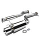 D-Motoring - Cat Back Exhaust System - W/ 4 Rolled Muffler Tip - Stainless Steel - 01-05 Lexus IS300 Altezza XE10 - 1