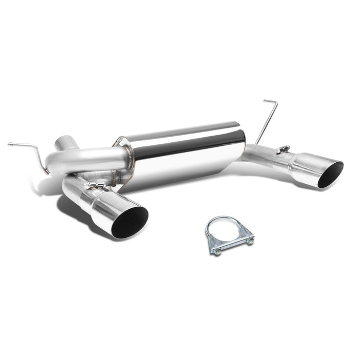 D-Motoring - Cat Back Exhaust System - W/ 2.5 Dual Muffler Tips - Stainless Steel - 07-17 Jeep Wrangler - 1