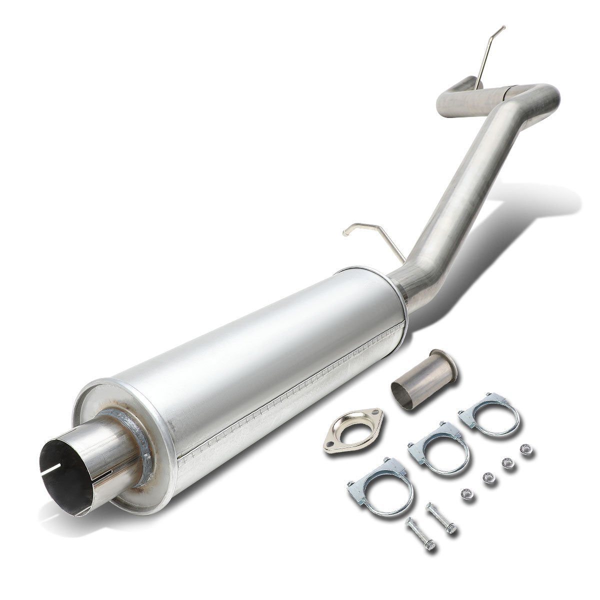 D-Motoring - Cat Back Exhaust System - W/ 3 Muffler Tip - Stainless Steel - 05-10 Jeep Grand Cherokee 4.7L 5.7L - 1