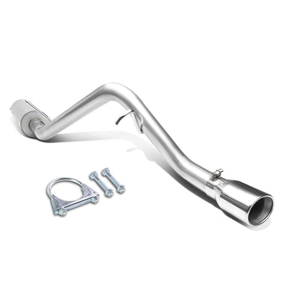D-Motoring - Cat Back Exhaust System - W/ 4.5 Rolled Muffler Tip - Stainless Steel - 02-07 Jeep Liberty - 1