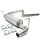 D-Motoring - Cat Back Exhaust System - W/ 2.5 Muffler Tip - Stainless Steel - 07-11 Jeep Wrangler 2-Dr - 1