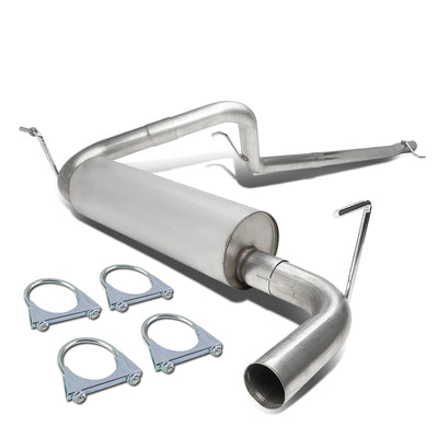 D-Motoring - Cat Back Exhaust System - W/ 2.5 Muffler Tip - Stainless Steel - 12-17 Jeep Wrangler - 1