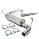 D-Motoring - Cat Back Exhaust System - W/ 2.5 Muffler Tip - Stainless Steel - 12-17 Jeep Wrangler - 1