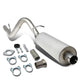 D-Motoring - Cat Back Exhaust System - W/ 2.5 Muffler Tip - Stainless Steel - 86-01 Jeep Cherokee 2.5L L4 - 1