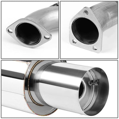 Catback Exhaust System w/4 in. OD Muffler Tip <br>00-05 Mitsubishi Eclipse V6