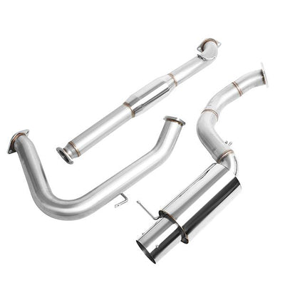 Catback Exhaust System w/4 in. OD Muffler Tip <br>00-05 Mitsubishi Eclipse V6