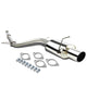 D-Motoring - Cat Back Exhaust System - W/ 4 Muffler Tip - Stainless Steel - 06-09 Mitsubishi Eclipse 2.4L L4 - 1