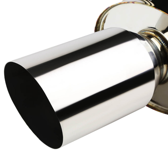 D-Motoring - Cat Back Exhaust System - W/ 4 Muffler Tip - Stainless Steel - 06-09 Mitsubishi Eclipse 2.4L L4 - 2