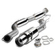 D-Motoring - Cat Back Exhaust System - W/ 4.5 Muffler Tip - Stainless Steel - 89-94 Mit Eclipse GSX - 1